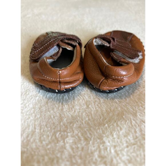 Pediped Brown Loafers Leather Infant Newborn - Picture 5 of 8